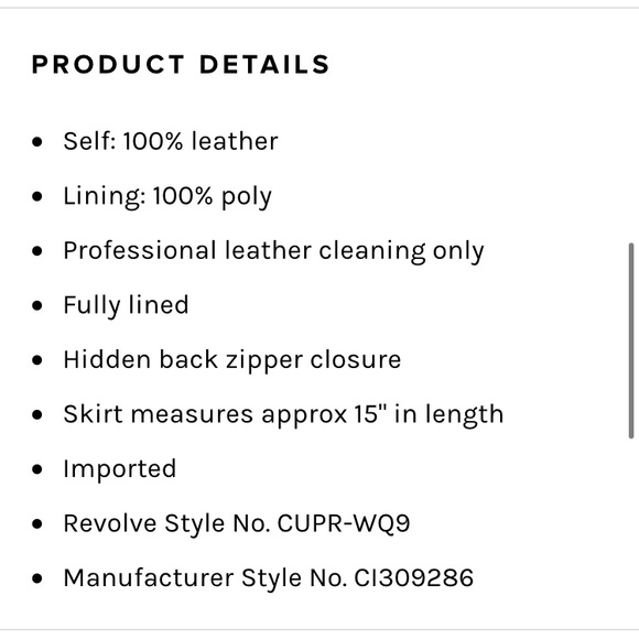 Cupcakes & Cashmere Marrie Leather Mini Skirt - Picture 6 of 6